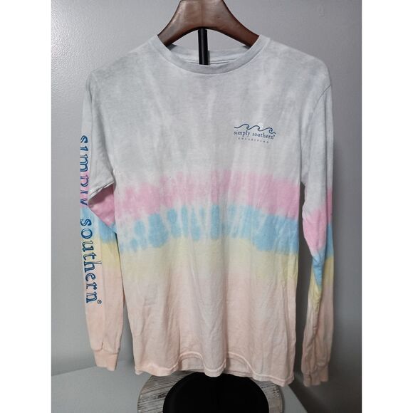 SIMPLY SOUTHERN: Tie-Die Long-Sleeve T-Shirt - Women's Size  S - Picture 1 of 5